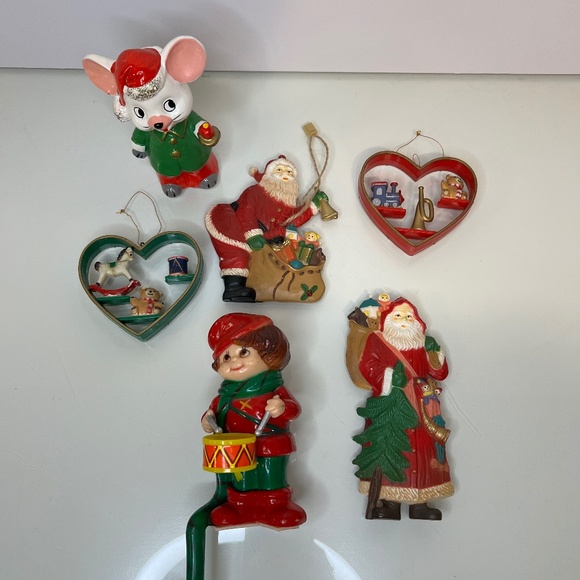 Vintage Christmas Tree Ornaments Lot of 6 - Picture 2 of 14
